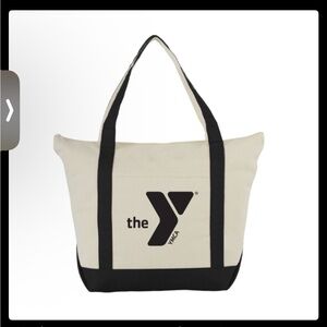 YMCA Cotton Canvas Zippered Tote